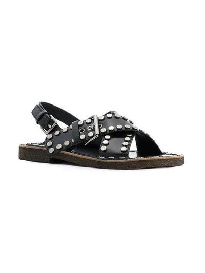 sandalen prada 2016|prada studded pony skin sandals.